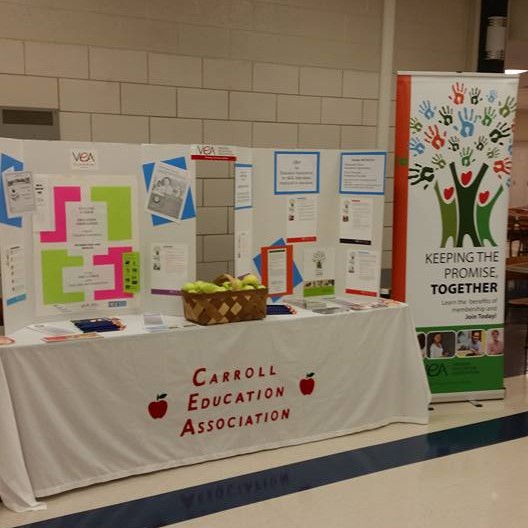 Carroll County New Teacher booth
