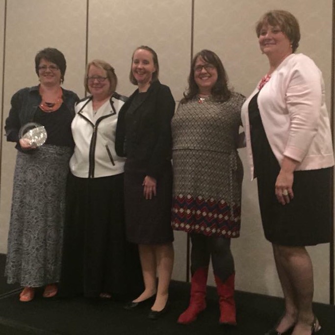 Giles County Leaders and VEA President Meg Gruber
